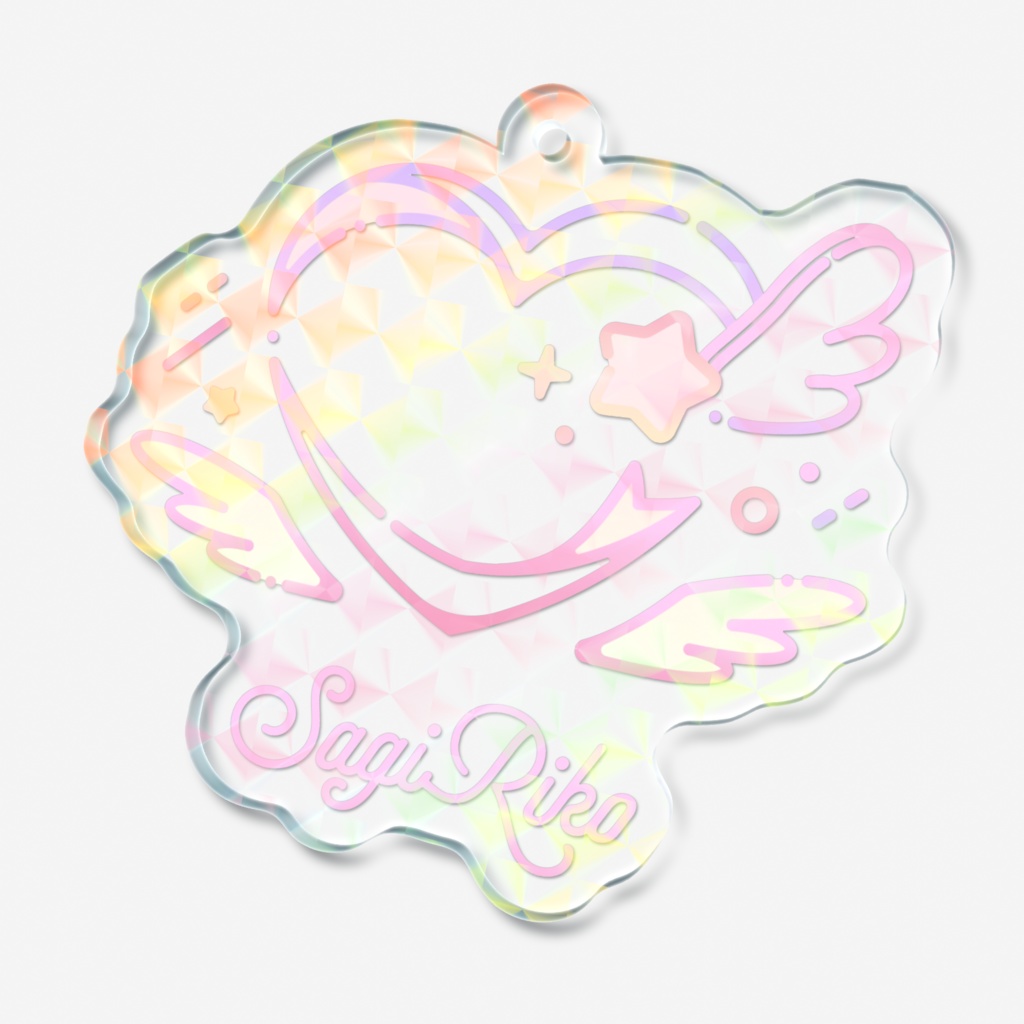 SagiRikoシンボルマーク໒꒱ホログラムアクキー