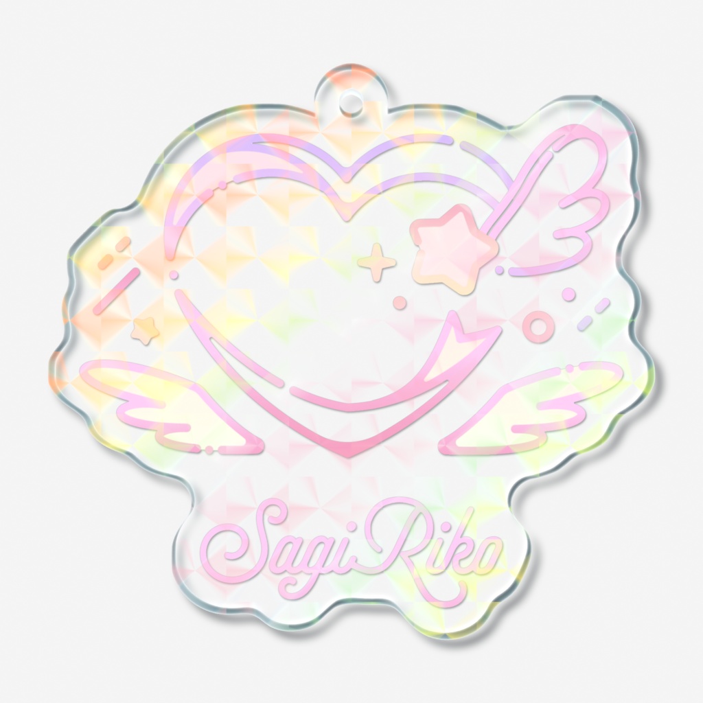SagiRikoシンボルマーク໒꒱ホログラムアクキー