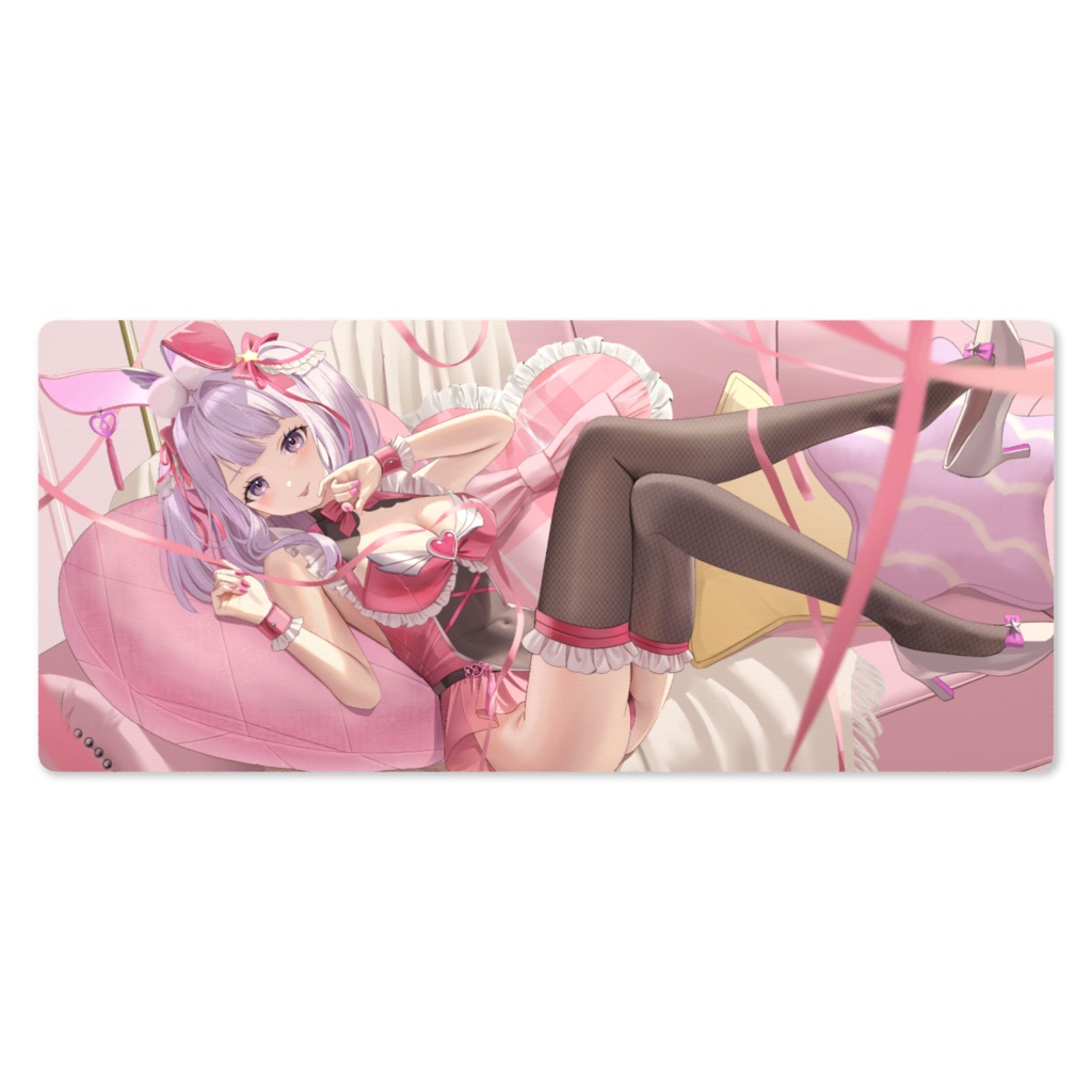 SagiRikoリボンバニー🎀デスクマット(マウスパッド)