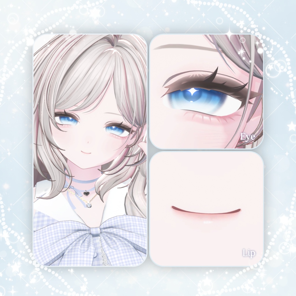 【無料版あり】【SALE¦しなの/Shinano 】Moonlit Haze Makeup & Eye+Blendshape୨୧⑅*【メイクアップ&アイテクスチャ】