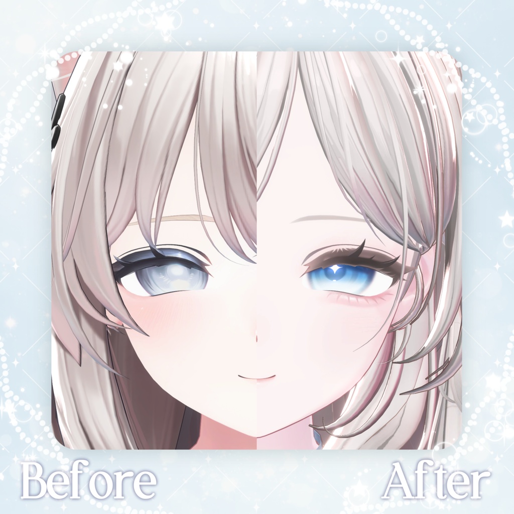 【無料版あり】【SALE¦しなの/Shinano 】Moonlit Haze Makeup & Eye+Blendshape୨୧⑅*【メイクアップ&アイテクスチャ】