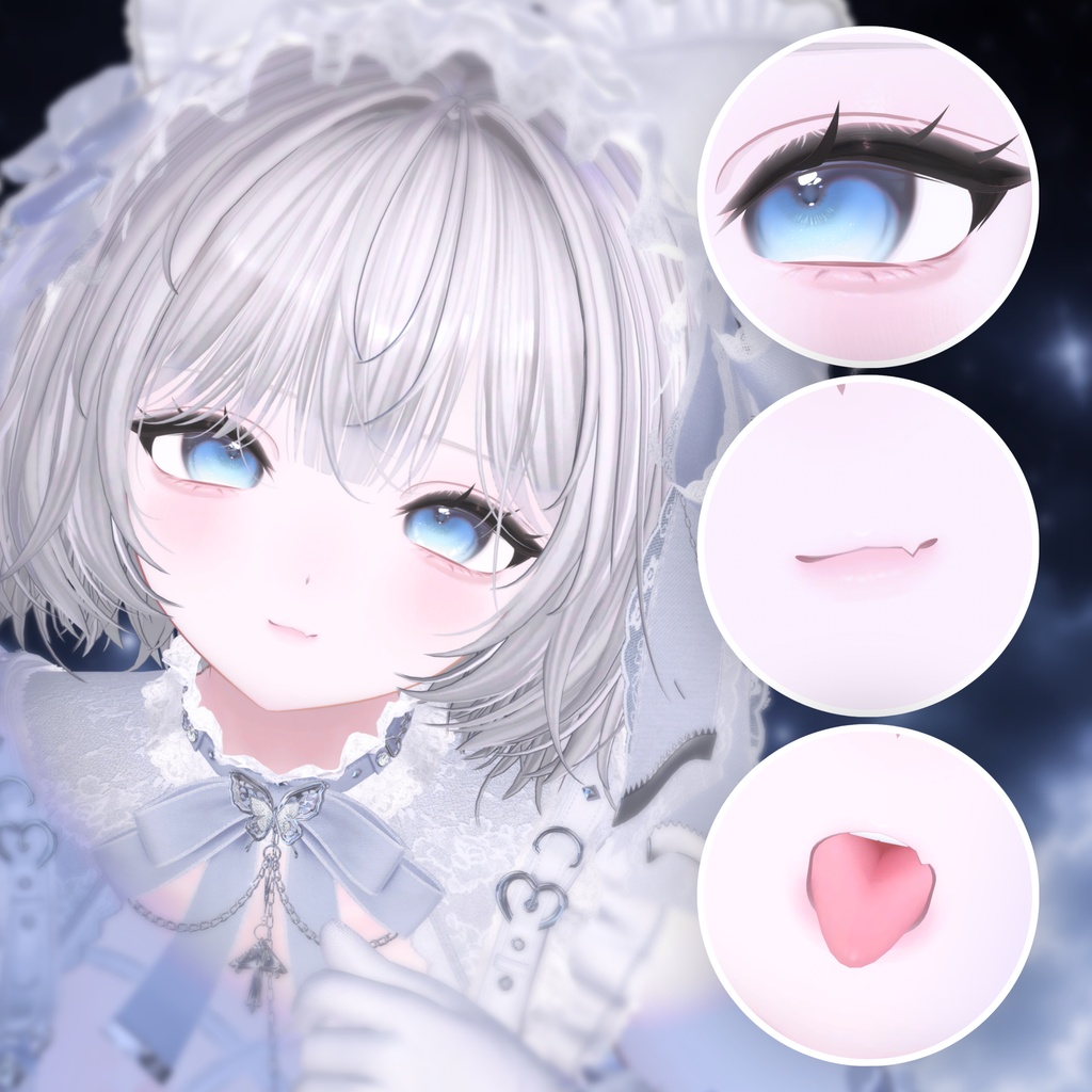 【無料版あり】【まよ/Mayo】Make up Texture + Eye Texture