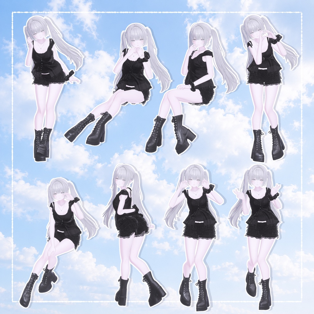 💙無料/Free💙¦16種_Pose【ポーズセット】