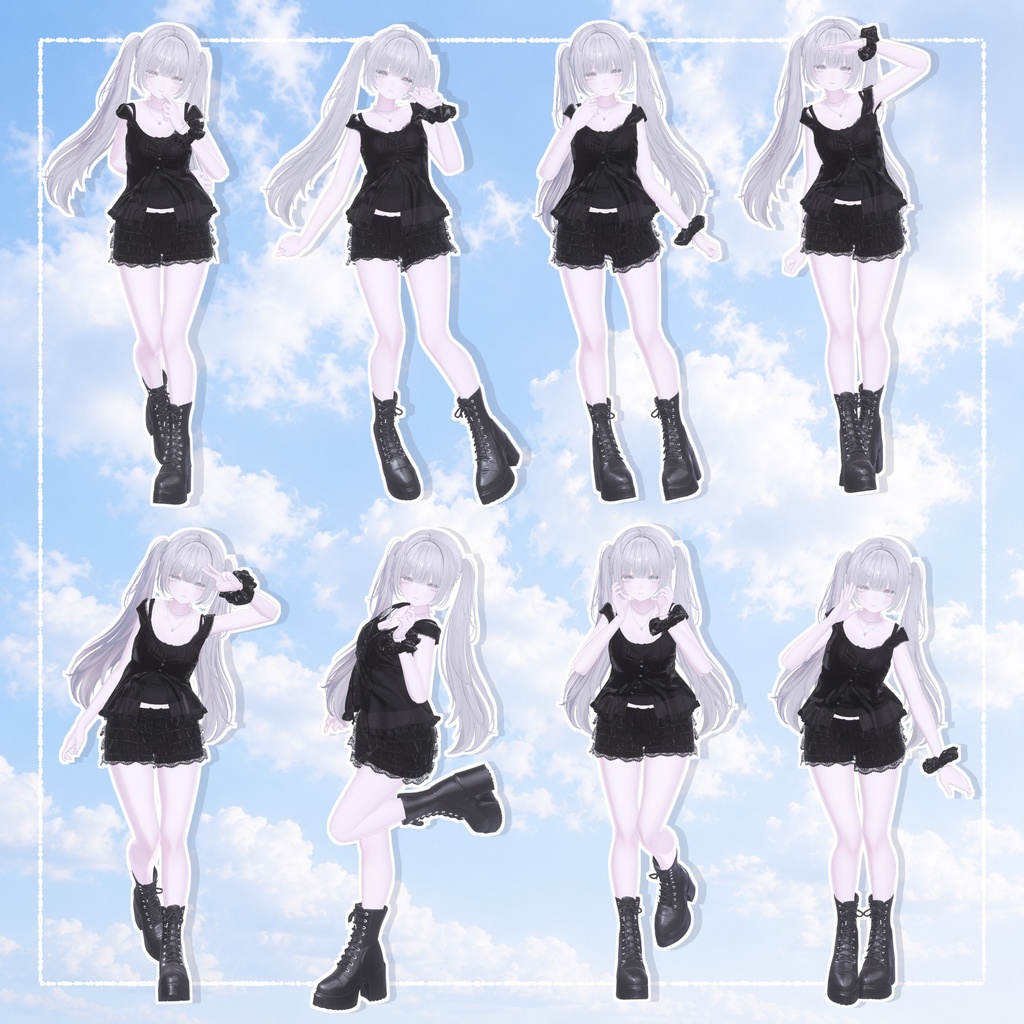 💙無料/Free💙¦16種_Pose【ポーズセット】