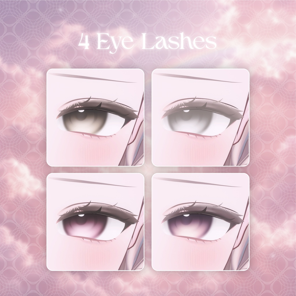 【無料版あり/45%OFF】【輝夜/Kaguya】Make up Texture + Eye Texture + Blendshape【メイク・アイテクスチャ】