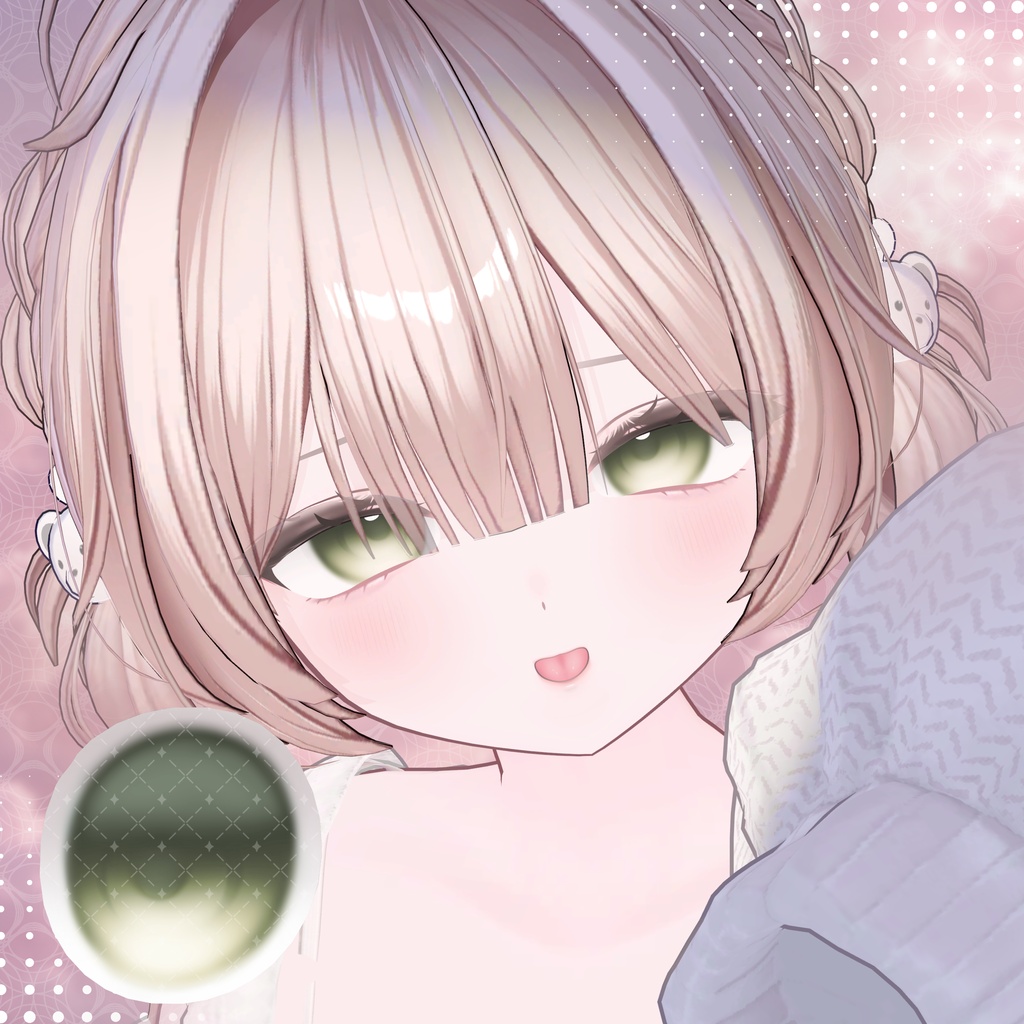 【無料版あり/45%OFF】【輝夜/Kaguya】Make up Texture + Eye Texture + Blendshape【メイク・アイテクスチャ】