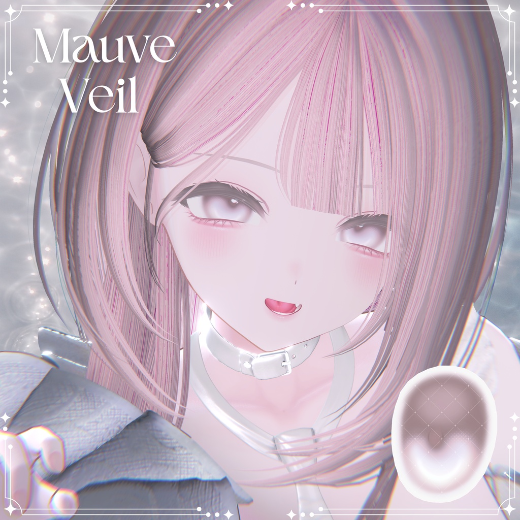 【無料版あり】【ミルティナ/Milltina】Mauve Veil Makeup Texture + Eye Texture + Blendshape