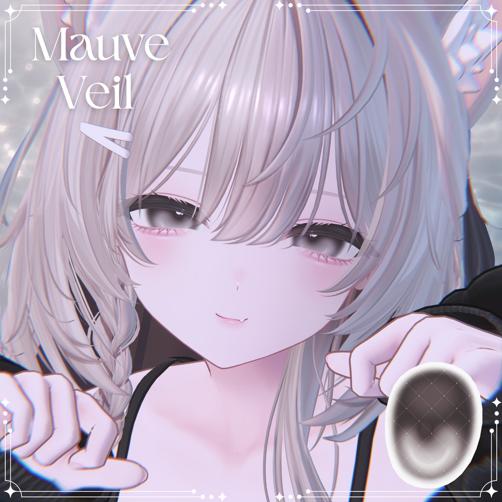 【無料版あり】【ミルティナ/Milltina】Mauve Veil Makeup Texture + Eye Texture + Blendshape
