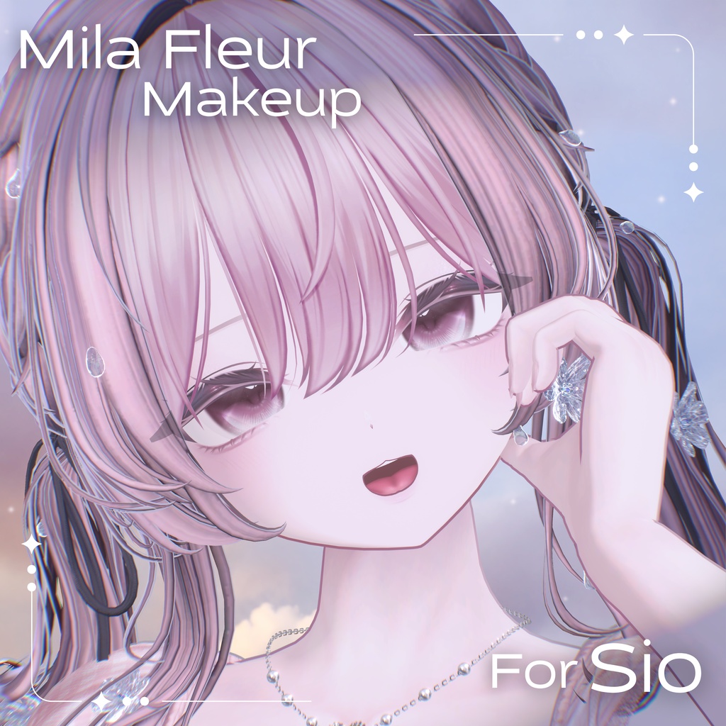 【 無料 / SALE❣ 】【しお/Sio】Mila Fleur Makeup Texture + Eye Texture + Blendshape💐