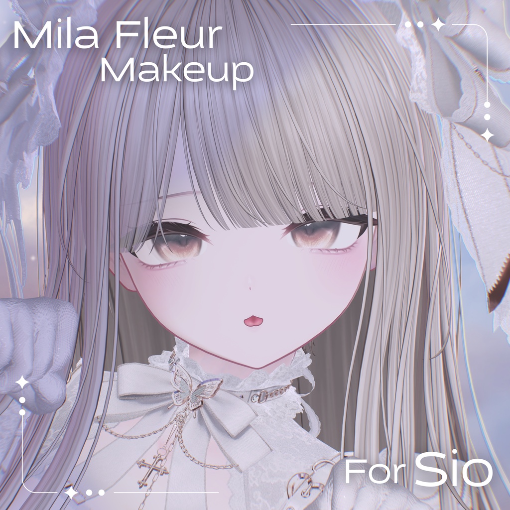 【 無料 / SALE❣ 】【しお/Sio】Mila Fleur Makeup Texture + Eye Texture + Blendshape💐
