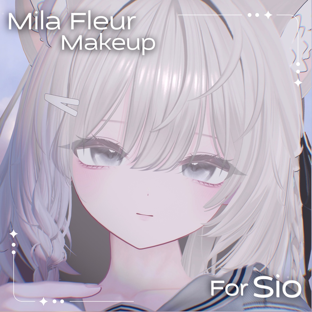 【 無料 / SALE❣ 】【しお/Sio】Mila Fleur Makeup Texture + Eye Texture + Blendshape💐