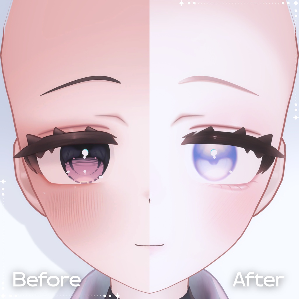 【Eye無料/FREE】【Yumeka/ゆめか】 Makeup Texture + Eye Texture + Blendshape🌻