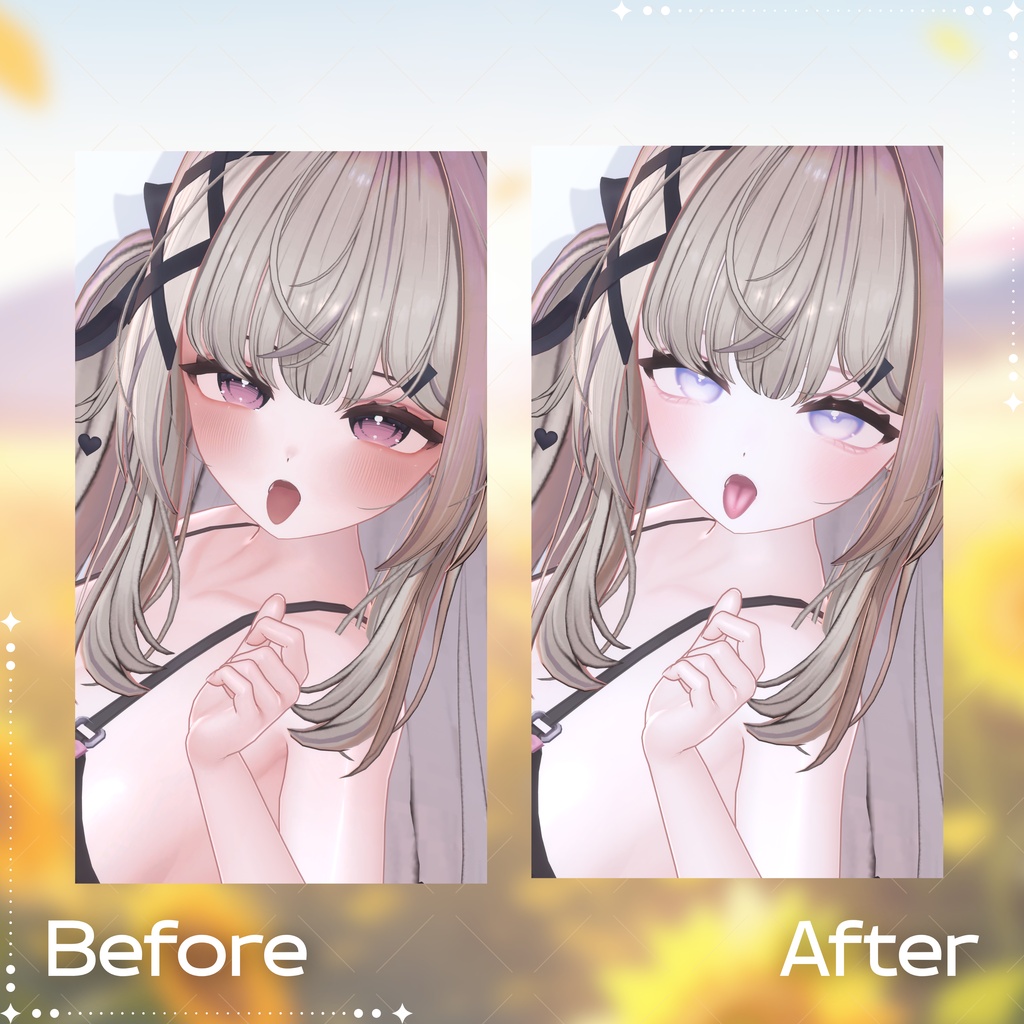 【無料/SALE】【Yumeka/ゆめか】 Makeup Texture + Eye Texture + Blendshape🌻