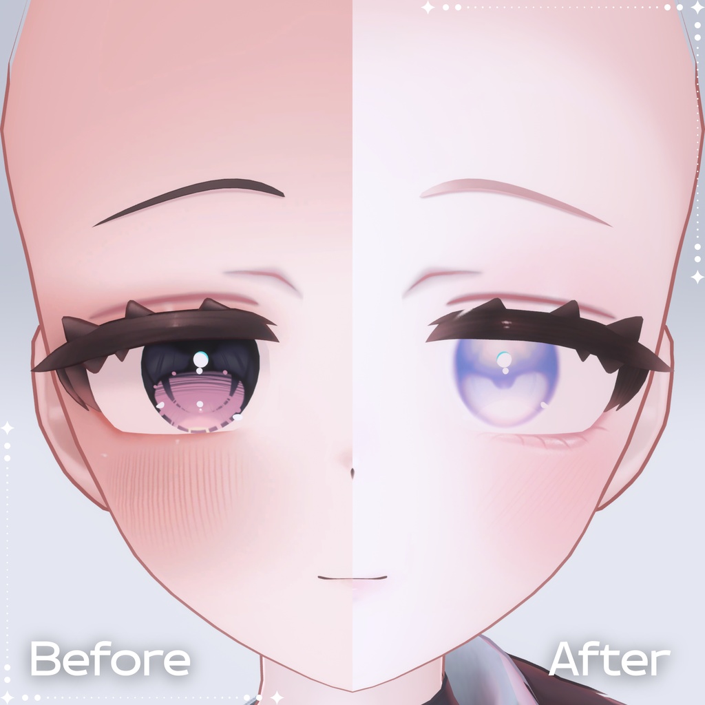 【無料/SALE】【Yumeka/ゆめか】 Makeup Texture + Eye Texture + Blendshape🌻