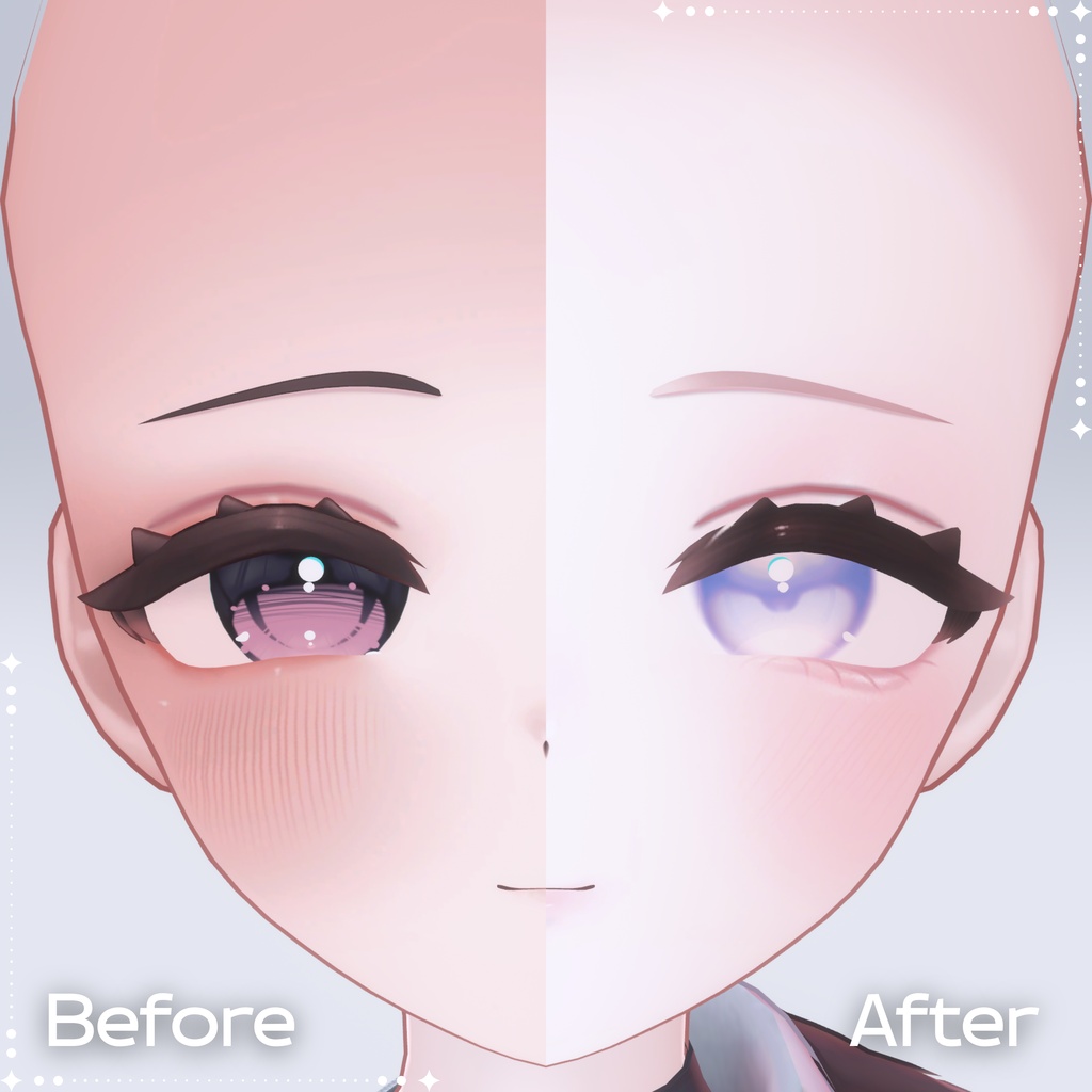 【無料/SALE】【Yumeka/ゆめか】 Makeup Texture + Eye Texture + Blendshape🌻