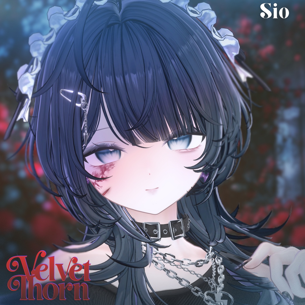 【無料版あり】【4アバター対応】𖤐 ༝Velvet Thorn ‐ Makeup + Eye Texture + Blendshpes ༝𖤐