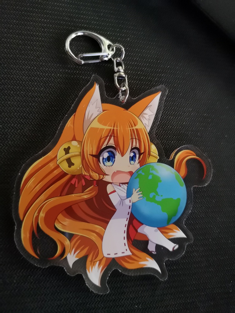 Chibi Planet Hug Keychain