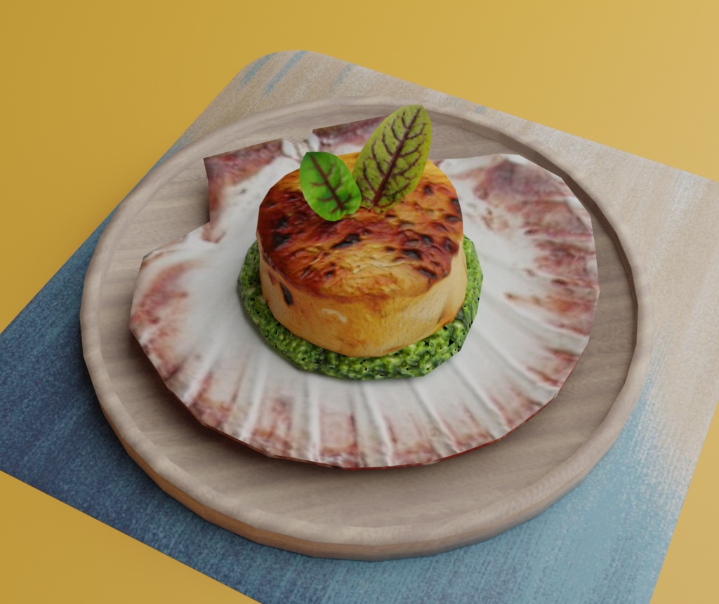 [FREE] Seared Scallop Pesto