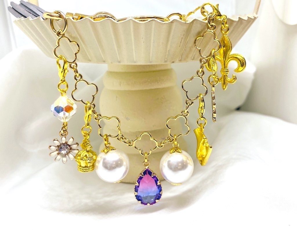 お好みにカスタマイズ出来るバックチャーム💜💙