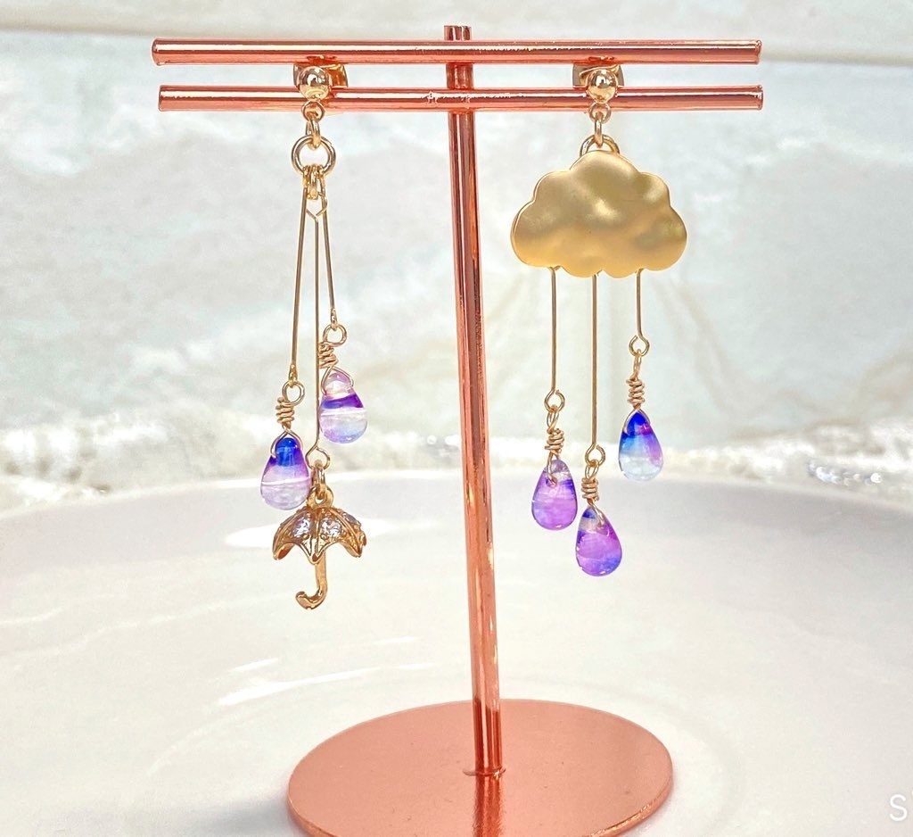 ❁ナチュラルなKUMOの耳飾り❁ 通販