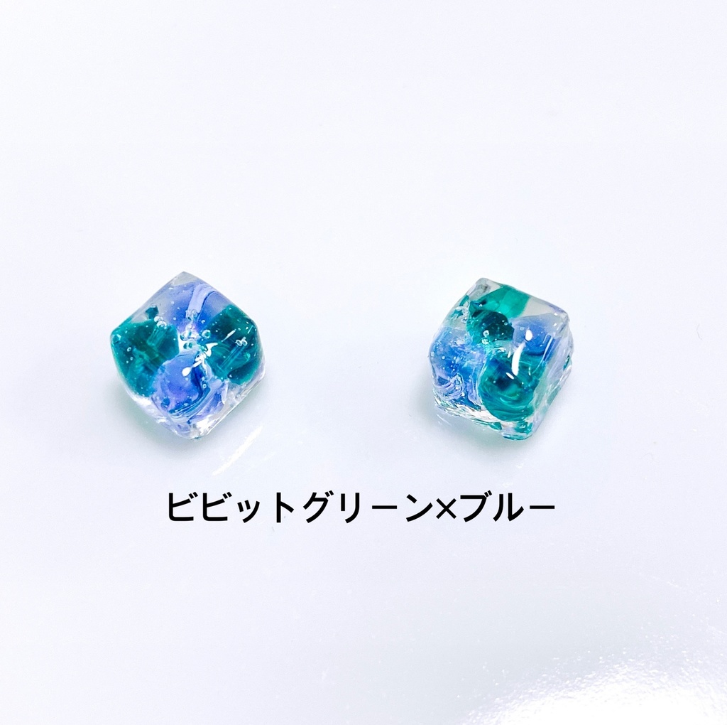 【Sサイズ】溶けだしそうな氷の耳飾り໒꒱·̩͙