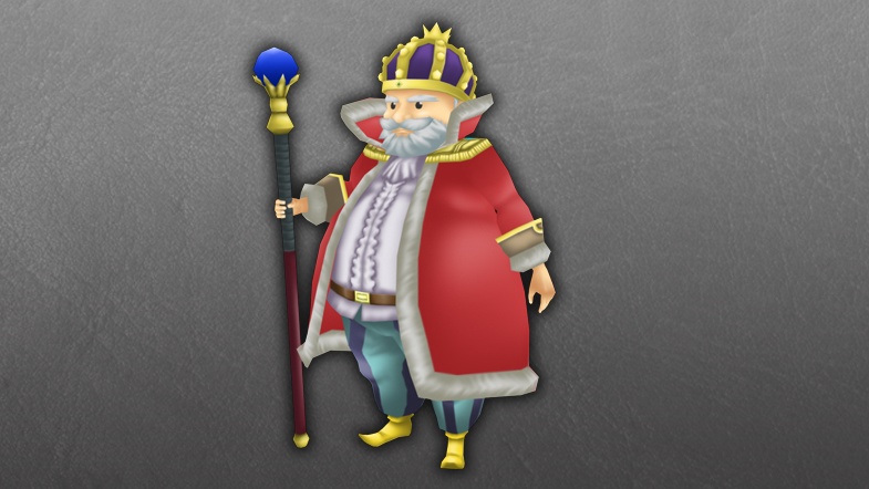 【ローポリ3DCG】モブキャラクターズ:王