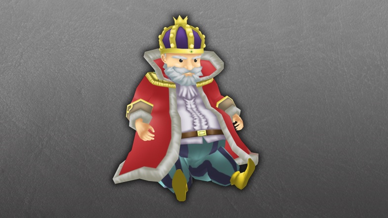 【ローポリ3DCG】モブキャラクターズ:王