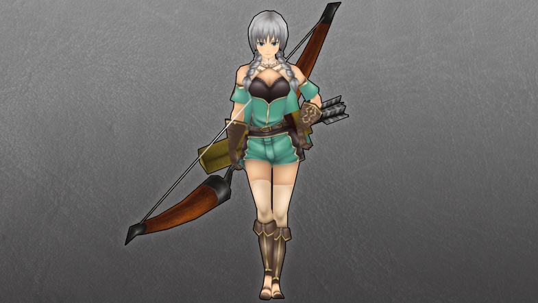 【ローポリ3DCG】モブキャラクターズ:狩人(女)