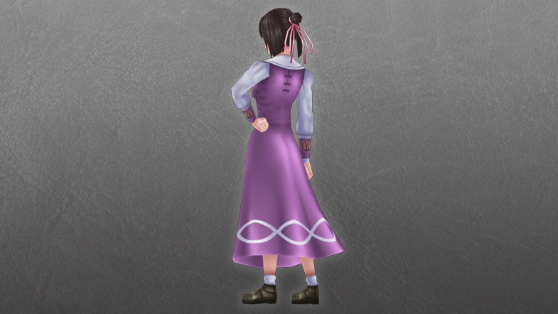 【ローポリ3DCG】モブキャラクターズ:町人B(女)