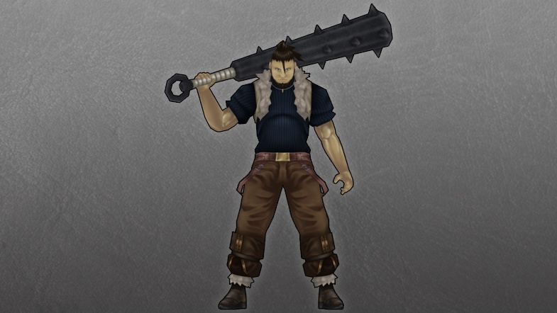 【ローポリ3DCG】モブキャラクターズ:武器屋(男)