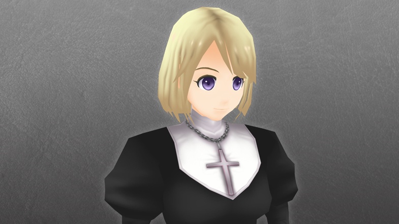 【ローポリ3DCG】モブキャラクターズ:シスター