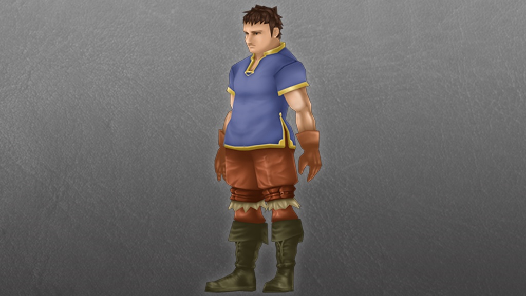 【ローポリ3DCG】モブキャラクターズ:町人A(男)