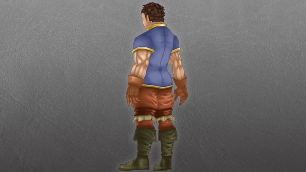 【ローポリ3DCG】モブキャラクターズ:町人A(男)