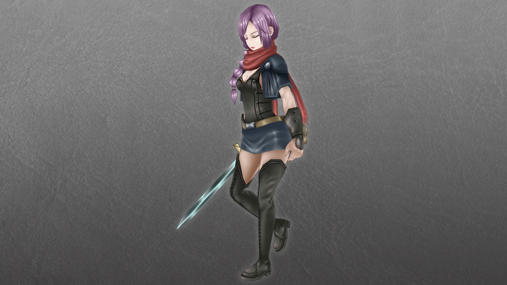 【ローポリ3DCG】モブキャラクターズ:旅人A(女)