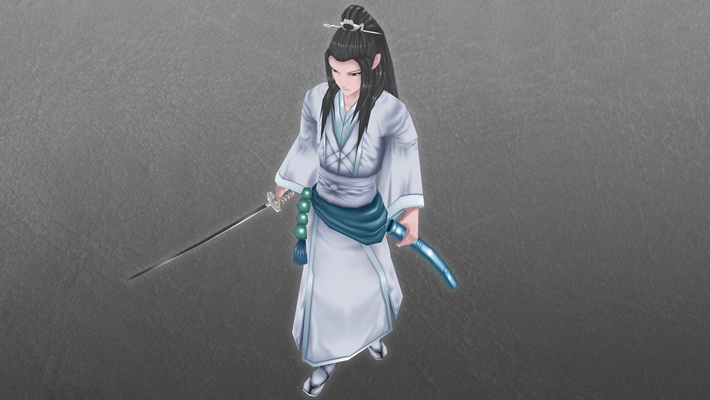 【ローポリ3DCG】モブキャラクターズ:サムライ