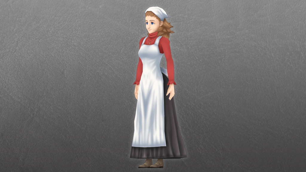 【ローポリ3DCG】モブキャラクターズ:宿屋