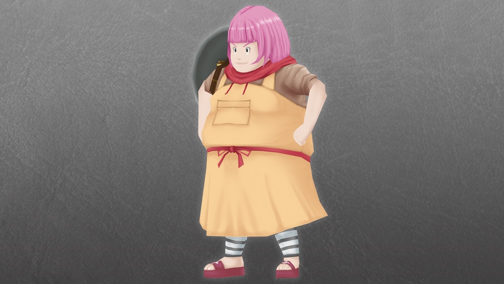 【ローポリ3DCG】モブキャラクターズ:防具屋