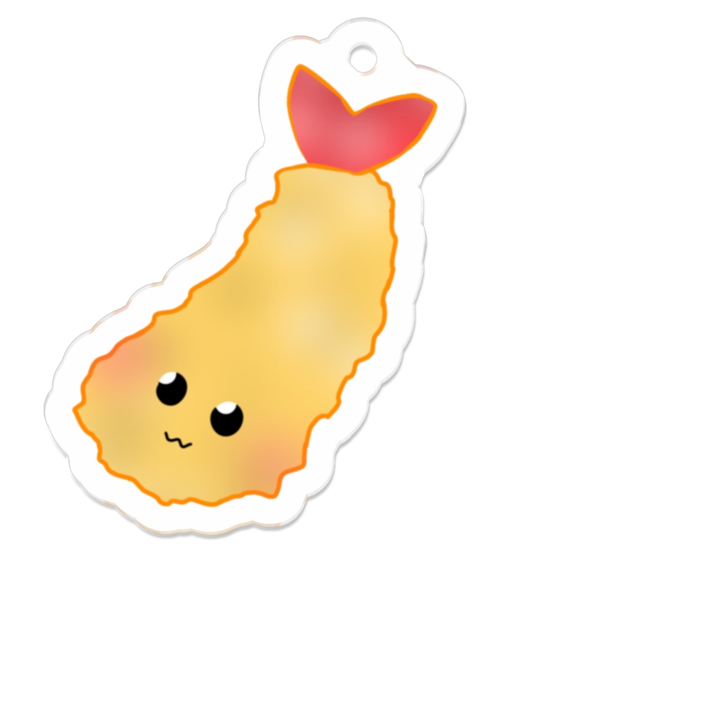 エビフライの妖精アクキー(手足無し)