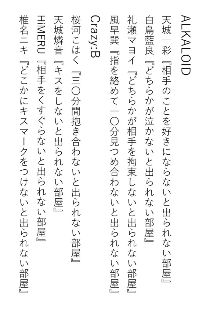 【小説】BOX♡ES-CAPE!!