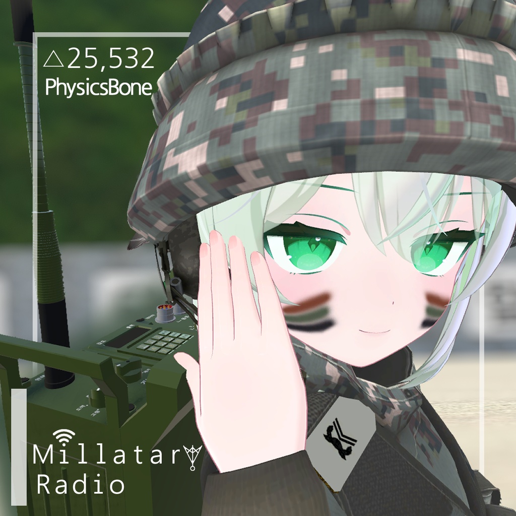 【3Dモデル】 Military radio PRX-999K