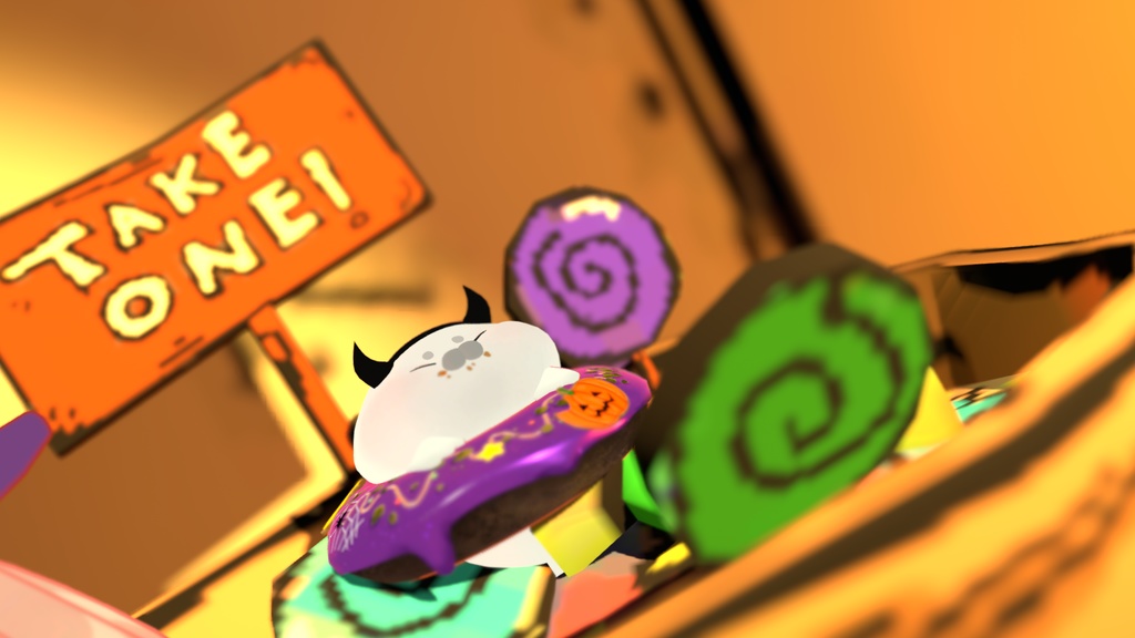 【追従ペット】::ぬけないザラシHalloween::