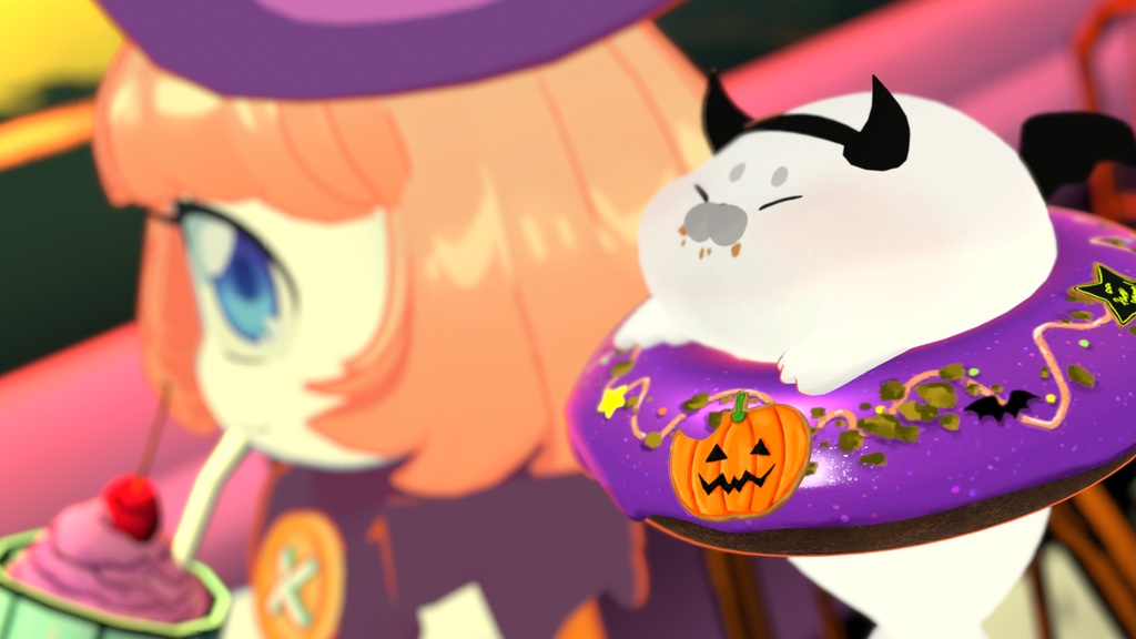 【追従ペット】::ぬけないザラシHalloween::