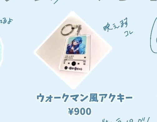 こめっとちゃ二周年記念　ウォークマン風アクキー　単品