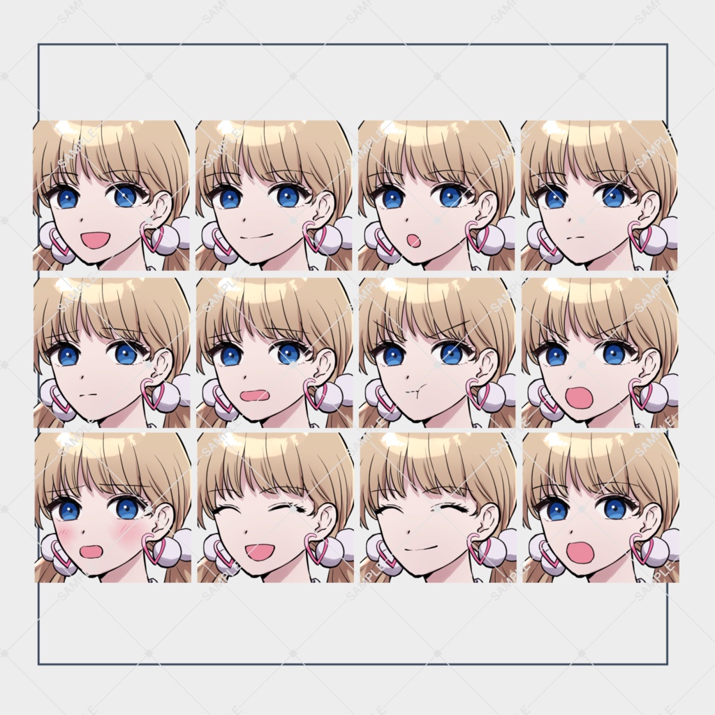 立ち絵素材ギャル風