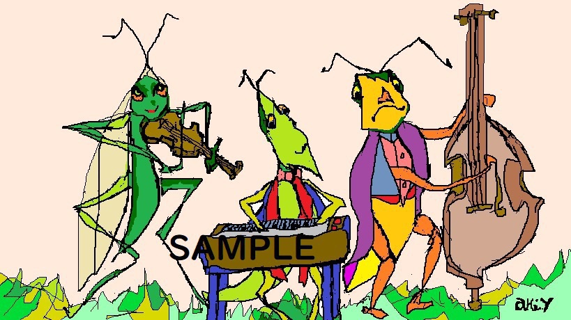 バッタの演奏会（Concert of Grasshopper）