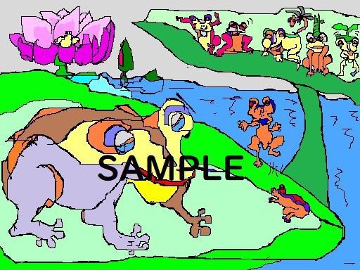 カエルの相撲（Frog　SUMO）