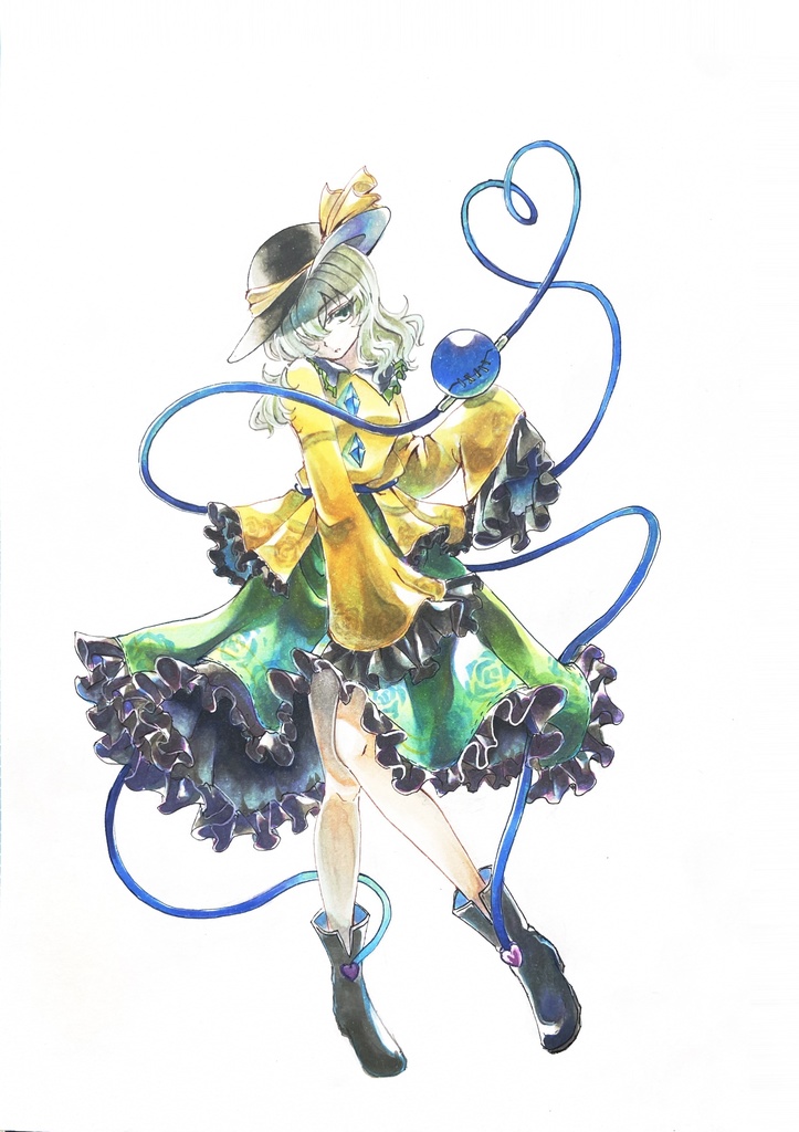 東方Project こいし 手描きイラスト B5 おまけ付き