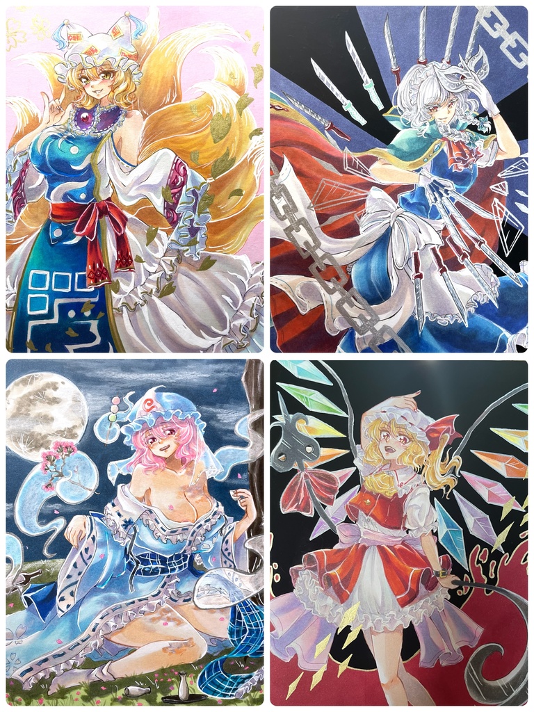 東方Projectキャラクター 手描き色紙リクエスト オーダーページ
