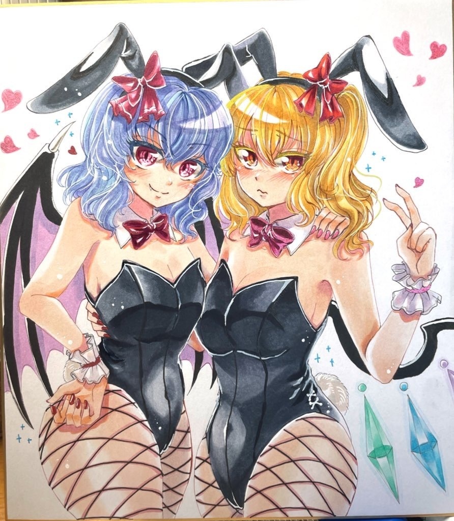 東方Project レミフラバニー衣装 手描き大色紙