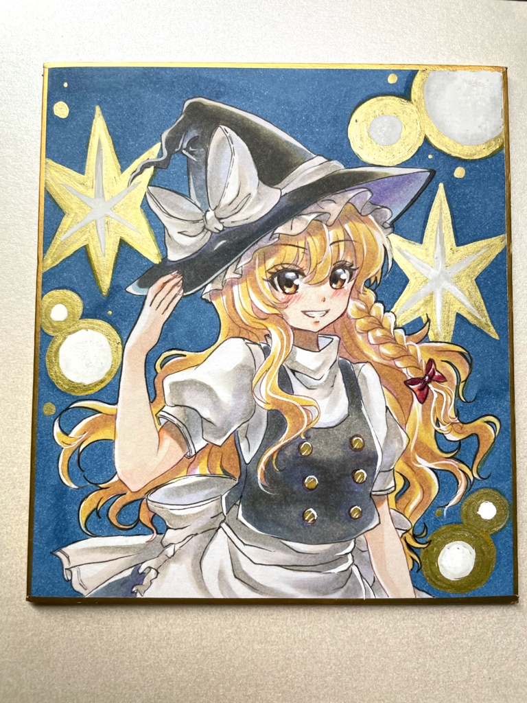 東方Project 霧雨魔理沙 ミニ色紙